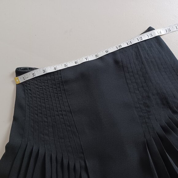 Elie Tahari Pleated Silk Skirt - Picture 12 of 15